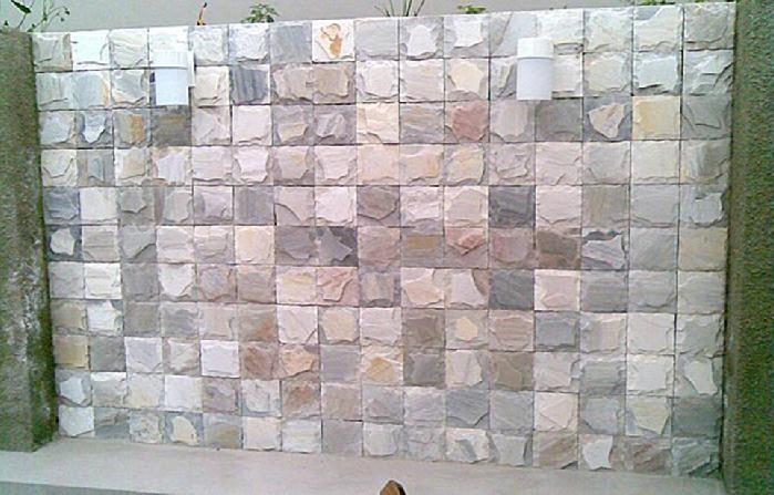 Mosaico de Pedra São Tomé Branca 10x10 - Revestimentos Ponta de Estoque